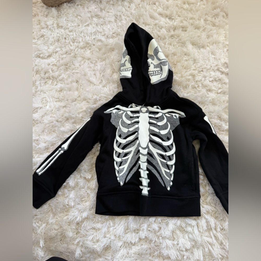 GAP Black Skeleton Hoodie for Kids